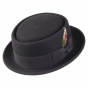 Black Walworth Pork Pie Hat