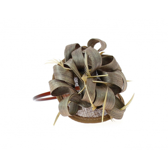 Navy - brown hair ornament