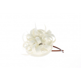 Navy Headband - White Hair Accessory