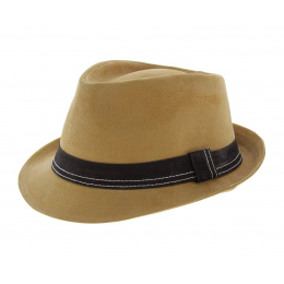 Trilby Hat - Brown Strike