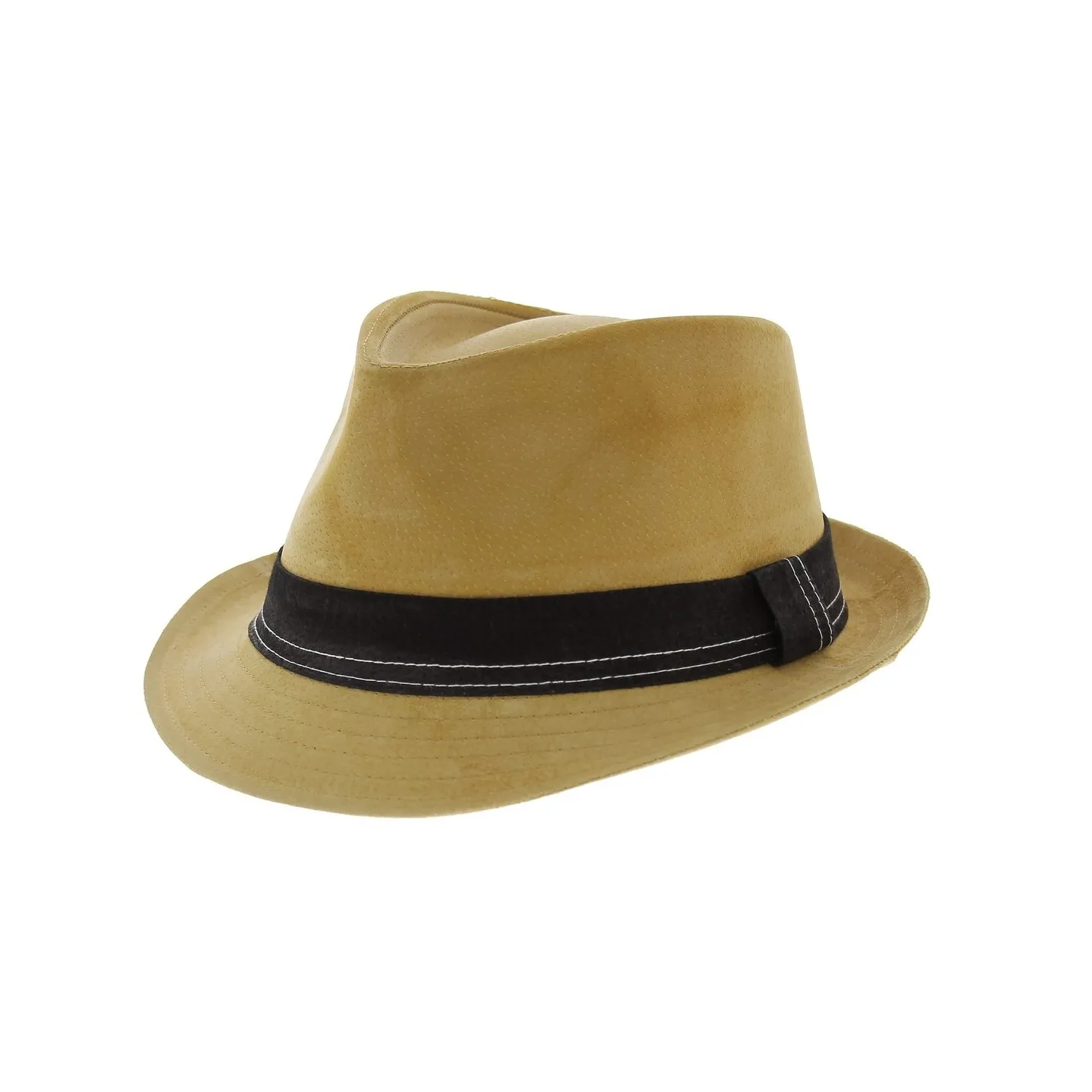 Leather Trilby Hat - Brown Strike - Traclet Boutique Reference: 5283 | Traclet Hat Shop