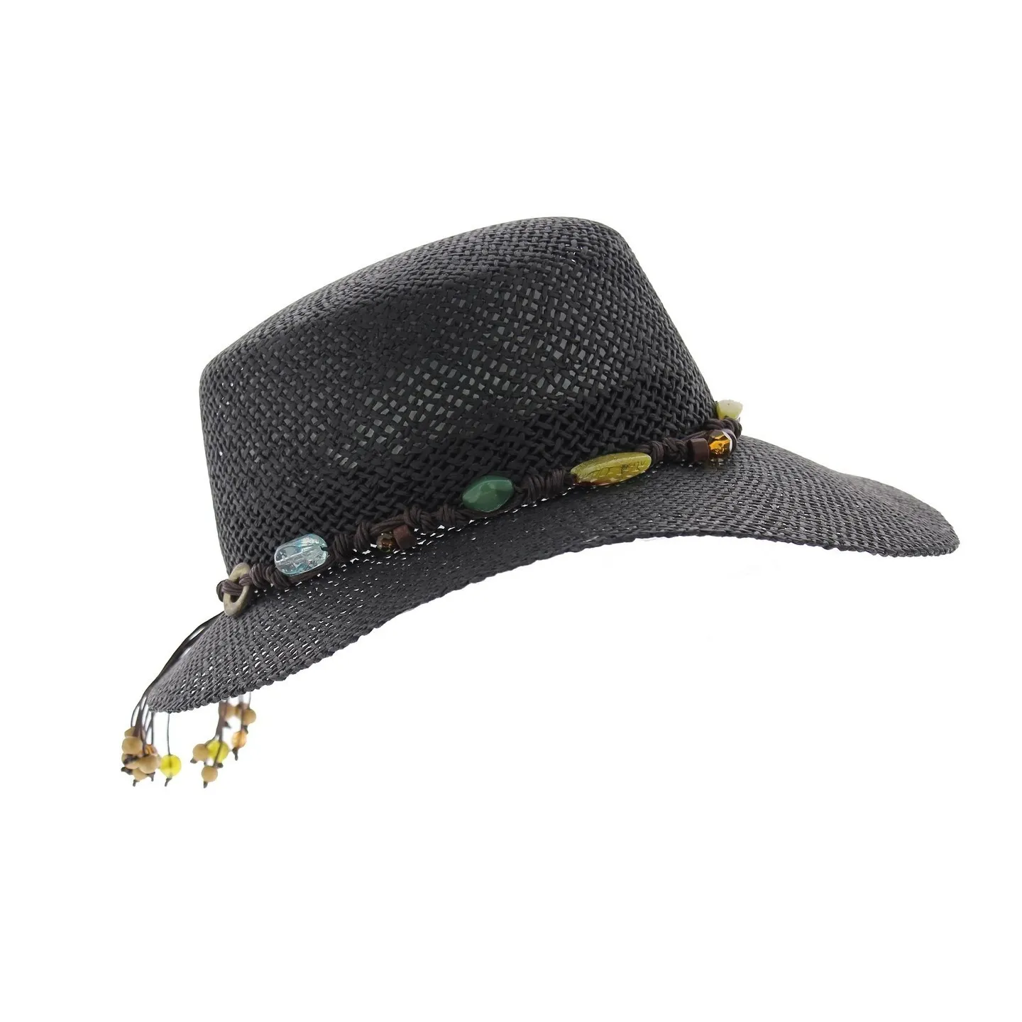 Giuditta - Black straw cap Reference: 5299 | Traclet Hat Shop