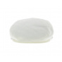 White Cotton Bianca Flat Cap - Traclet