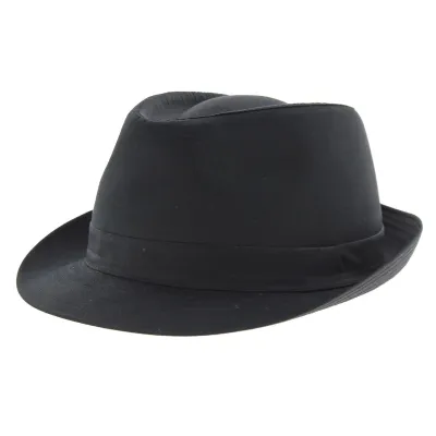 Trilby Black Cotton Hat