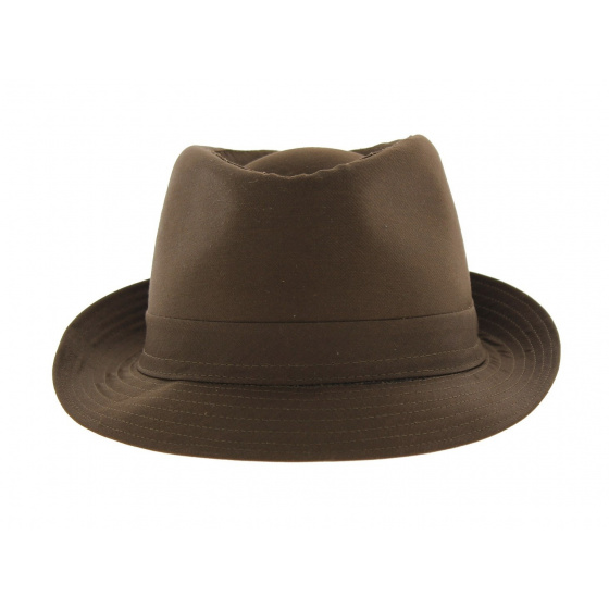 Chapeau Trilby Cotton Marron