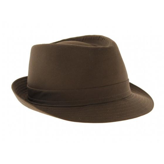 Chapeau Trilby Cotton Marron