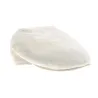 Casquette plate - 100% lin fantaisie beige Reference : 4536 | Chapellerie Traclet