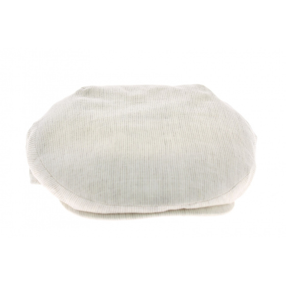 Casquette Plate Lin Fantaisie