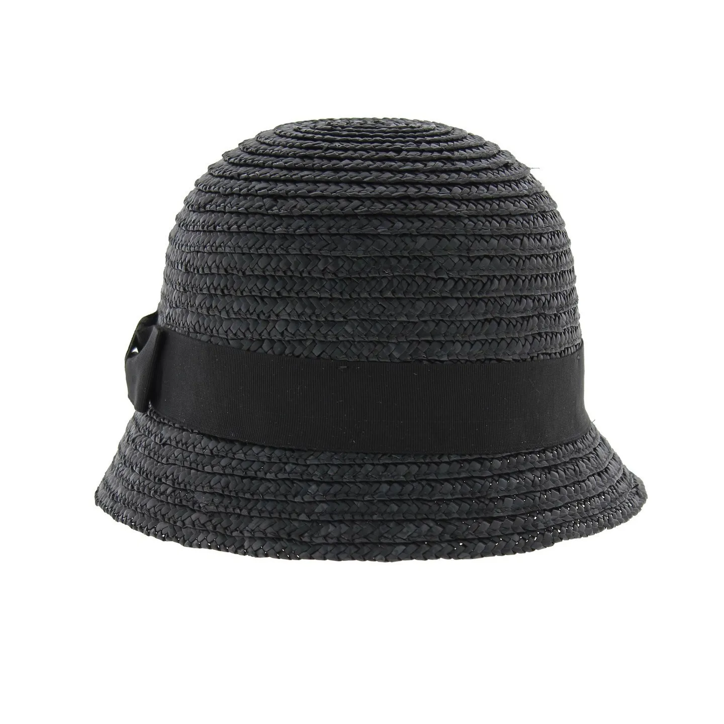 Maithe Black Straw Cloche Hat Reference: 5376 | Traclet Hat Shop