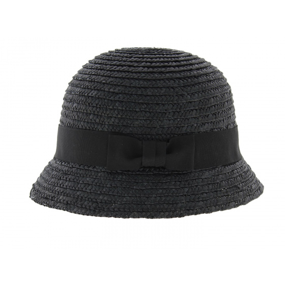 Chapeau Cloche Paille Maithe Noir Chapeau Cloche Paille Maithe Noir