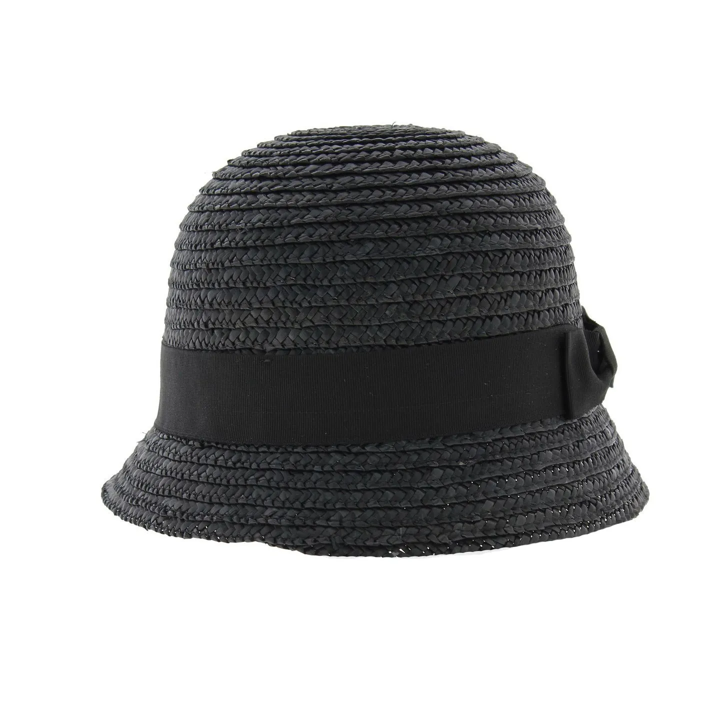 Maithe Black Straw Cloche Hat Reference: 5376 | Traclet Hat Shop