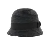 Maithe Black Straw Cloche Hat Reference: 5376 | Traclet Hat Shop