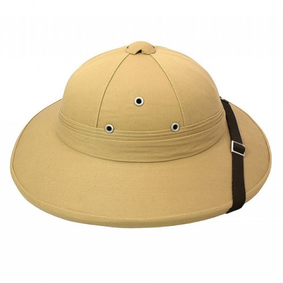 French Colonial Khaki Helmet - Traclet