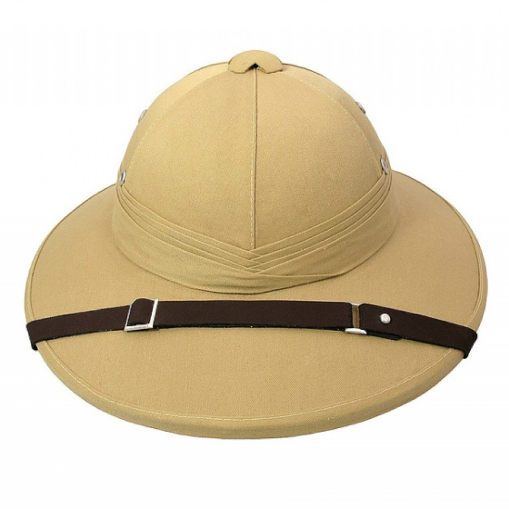 French Colonial Khaki Helmet - Traclet