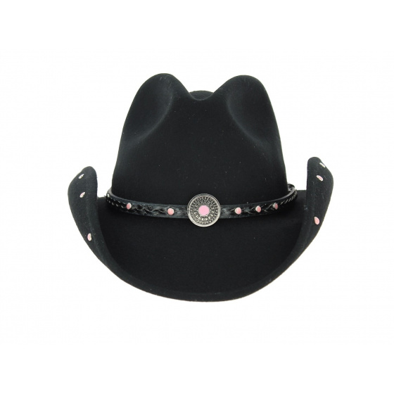 Baby Jane Kids Black Wool Felt Hat - Bullhide