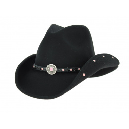 Baby Jane Kids Black Wool Felt Hat - Bullhide