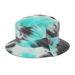 Starburst Tie Dye Reversible Bucket Hat - Blue