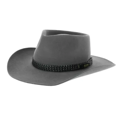 Akubra Snow River Felt Hat - Grey | Traclet Hat Shop