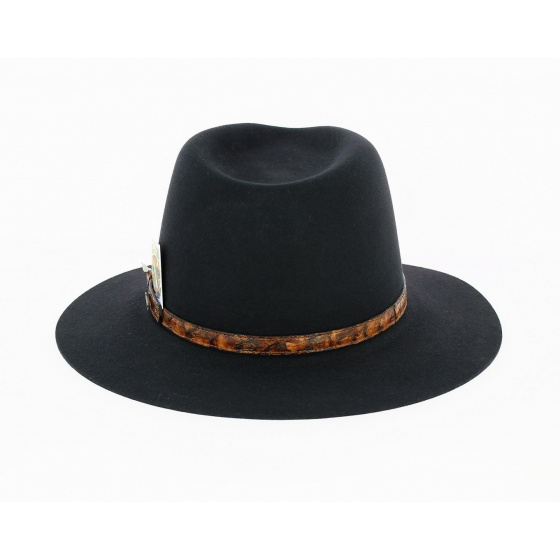 Chapeau Banjo Patterson Feutre Poil Noir - Akubra Chapeau Banjo Patterson Feutre Poil Noir - Akubra