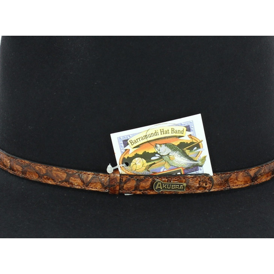 Banjo Patterson Black Fur Felt Hat - Akubra Banjo Patterson Black Fur Felt Hat - Akubra