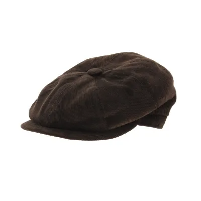 Casquette Plate Velours Marron Reference : 5459 | Chapellerie Traclet