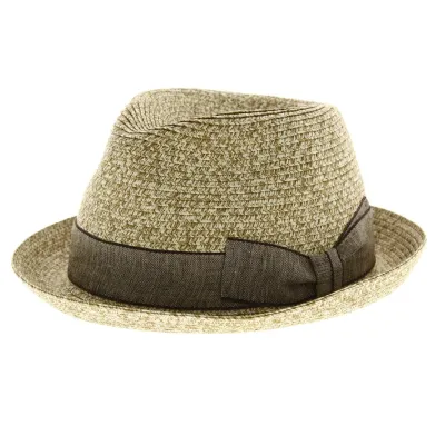 Lowball Trilby Hat - Legno - straw trilby Reference: 5482 | Traclet Hatmakers