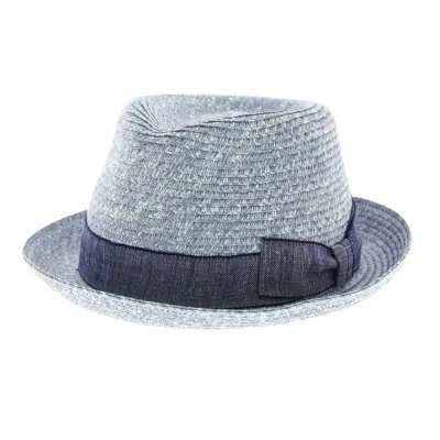 Lowball Trilby Hat - Cielo - straw trilby Reference: 5483 | Traclet Hat Shop
