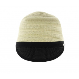 Straw bomber style cap