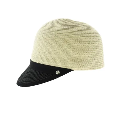 Straw bomber style cap Reference: 5489 | Traclet Hatmakers