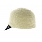Straw bomber style cap