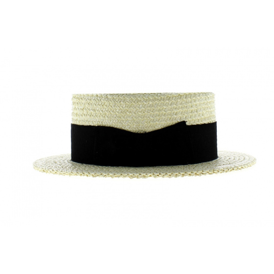 Triple-thickness Straw Boater Hat Triple-thickness Straw Boater Hat