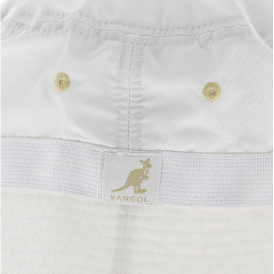 White Raffi Rain Bucket Hat - Kangol