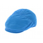 Paradise flat cap Azure blue cotton Stetson
