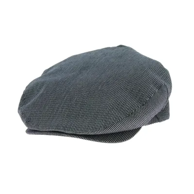 Barrel Navy Stripes Flat Cap - Brixton Reference: 5543 | Traclet Hat Shop