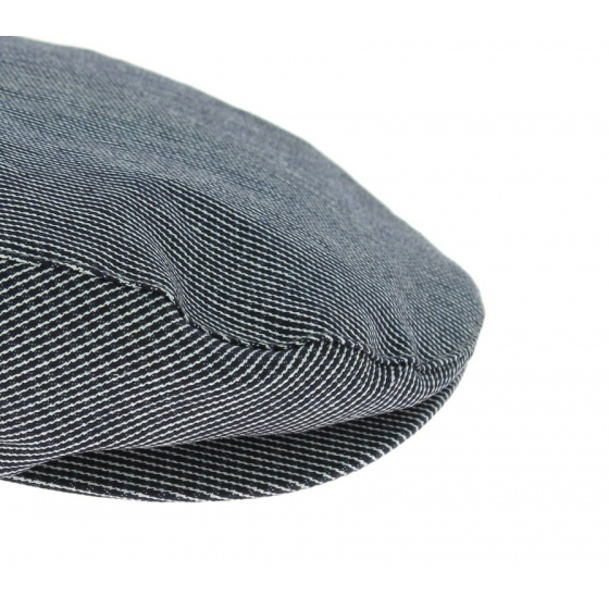 Casquette plate Barrel Navy Stripes - Brixton