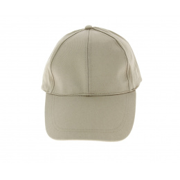 Casquette de baseball Coton beige - longue visière