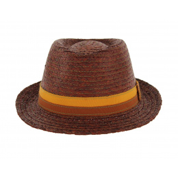 Fedora Hat - Ashley Raffia Teak