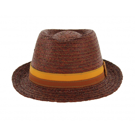 Fedora Hat - Ashley Raffia Teak
