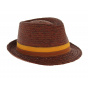 Fedora Hat - Ashley Raffia Teak