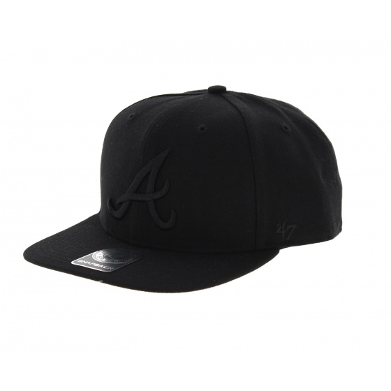 Black Atlanta Braves Cap - 47 Brand