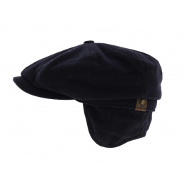 Navy Hatteras Cap with ear flaps - Stetson