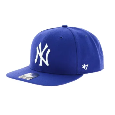 Blue NY snapback cap - 47 Brand Reference: 5629 | Traclet Hat Shop