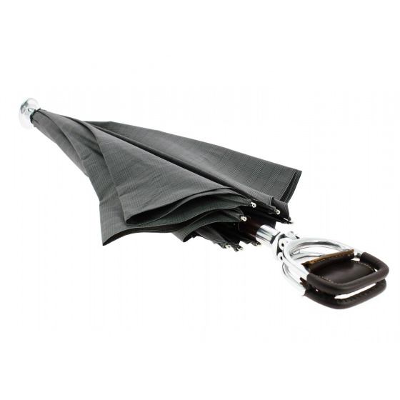 Grey walking stick-seat umbrella - Il Marchesato