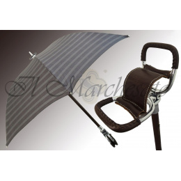Canne-siège parapluie gris - Il Marchesato