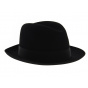 Black Felt Fedora Hat - Tonak