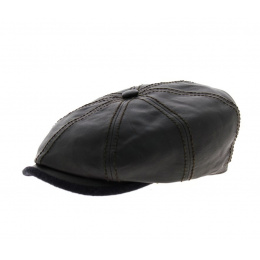 Brown Edison Hatteras Cap - Stetson