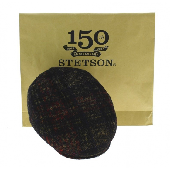 Kent Check Virgin Wool Cap - Stetson Kent Check Virgin Wool Cap - Stetson