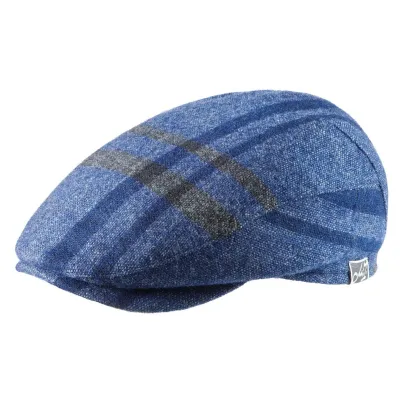 Casquette plate Mahony bleue - Mayser Reference : 4049 | Chapellerie Traclet