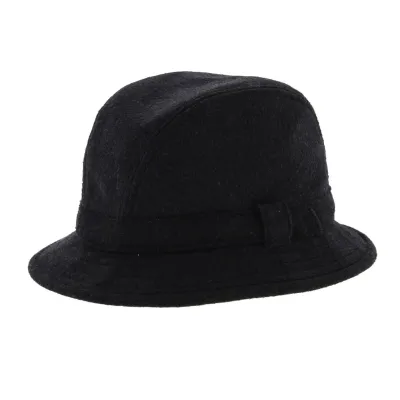 Chapeau bob anglais loden - noir  Reference : 5812 | Chapellerie Traclet
