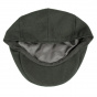Black cotton Flat Cap by Jaxon